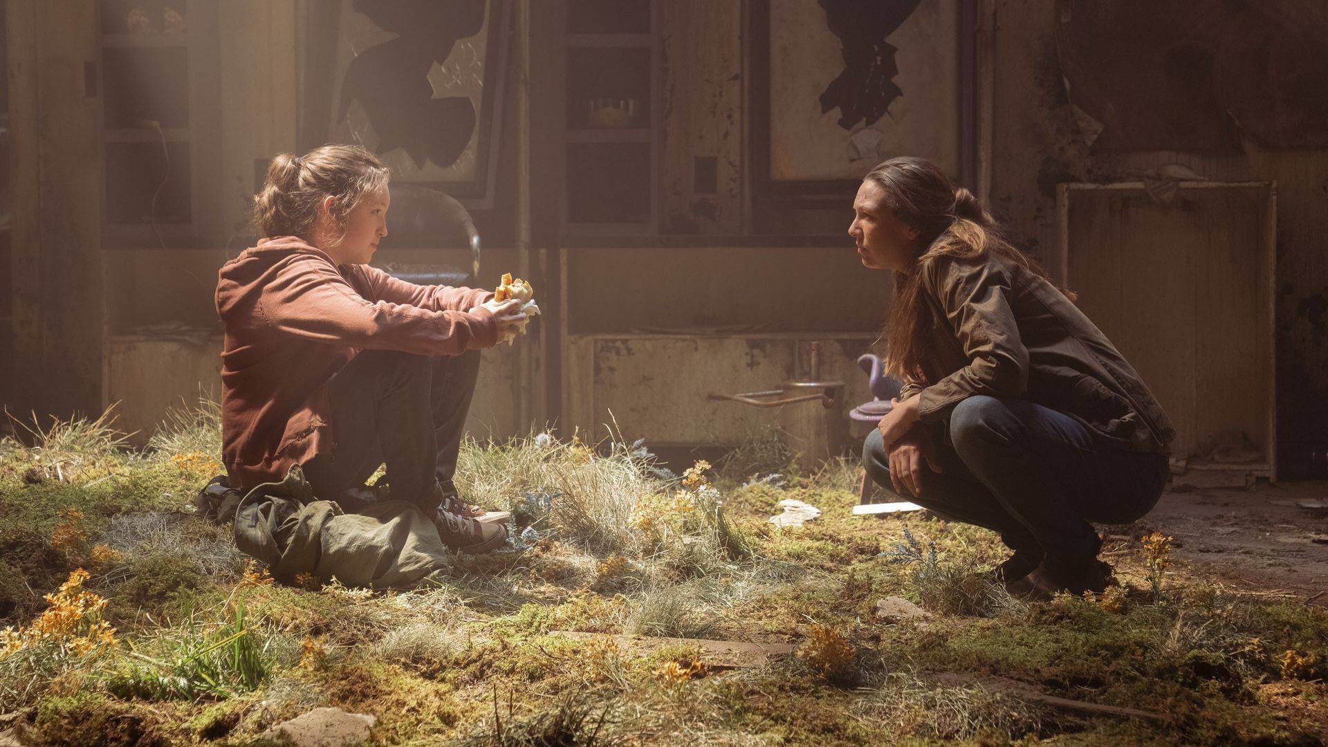 Ellie e Tess se olhadno